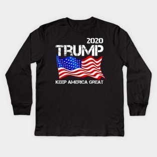 Donald Trump 2020 Kids Long Sleeve T-Shirt